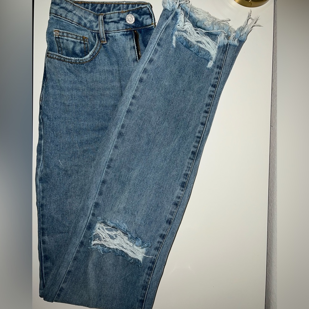 distressed tall jeans